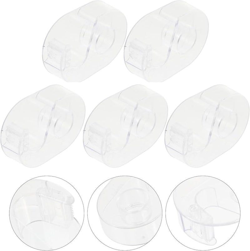 5Pcs 1.5Cm Plastic Tape Cutters And Holders With Portable Dispensers For Office Desk Organization - Image 4